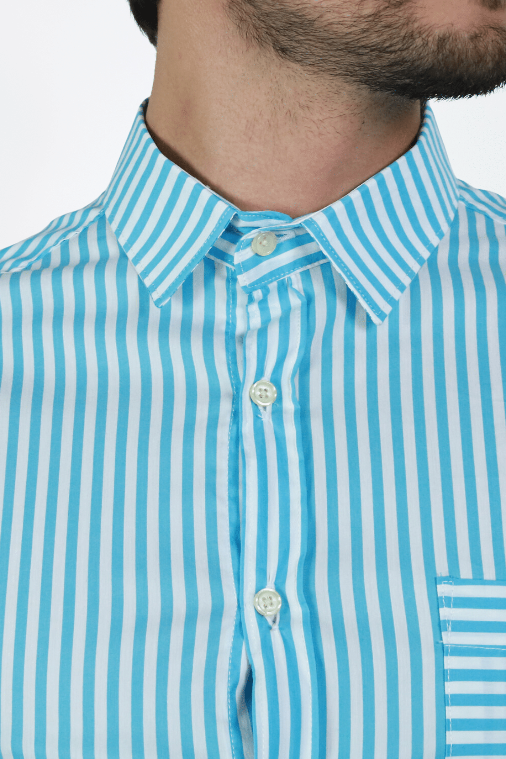 Camisa Manga Corta Ropa De Caballero Alberto Olguin AOMC1301 (S - XXL) - Imagen 2