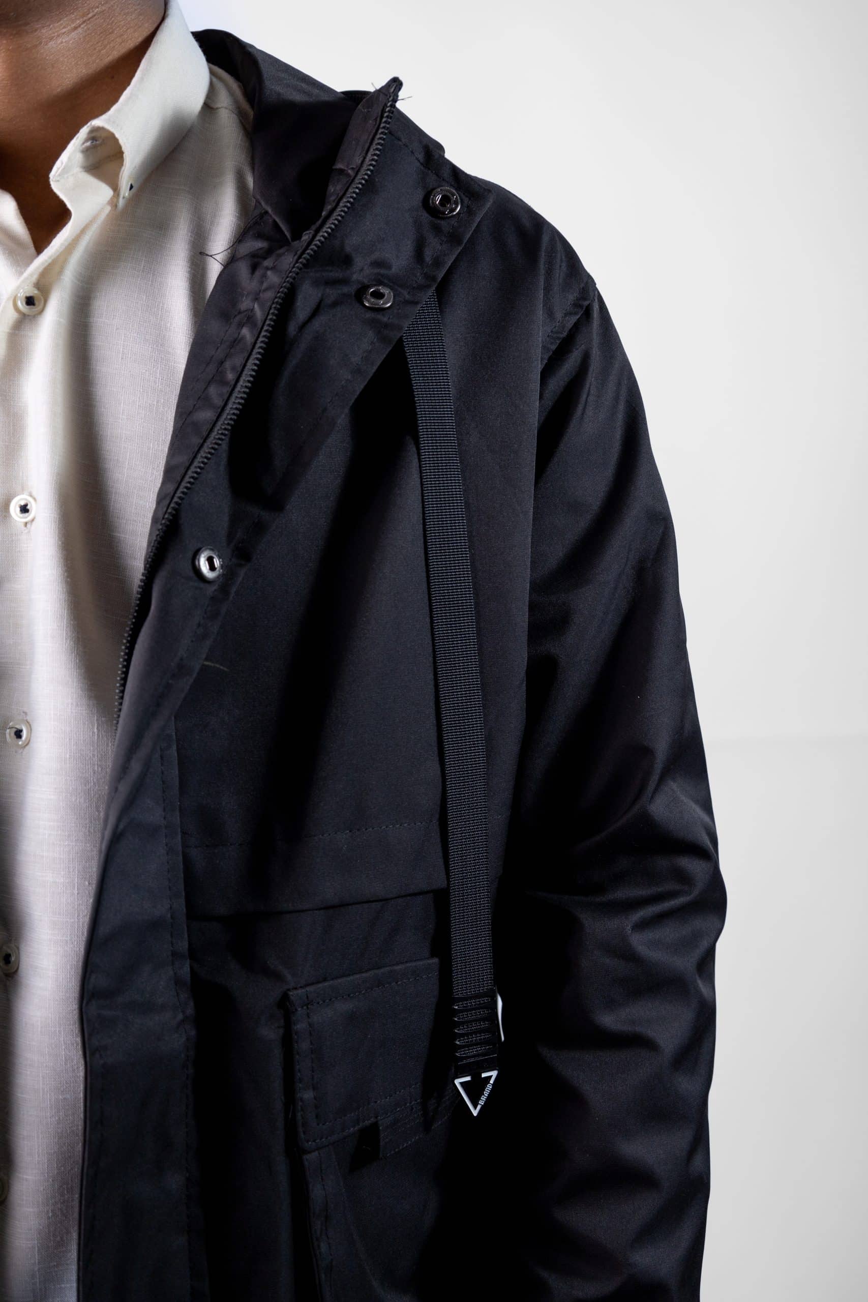 Chamarra Ropa De Caballero Buckle London BLTO24034 Negro (S - XL) - Imagen 3