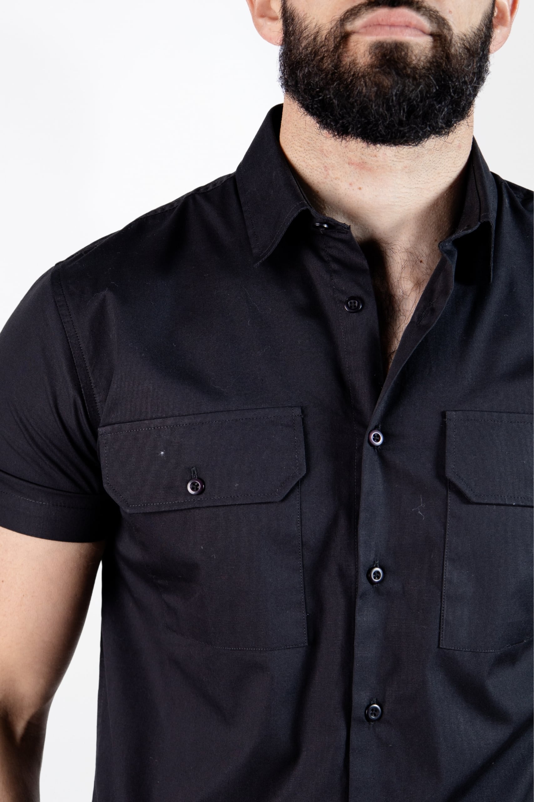 Camisa M. Corta Ropa De Caballero Alberto Olguin AOMC1743 (S - XXL) - Imagen 3