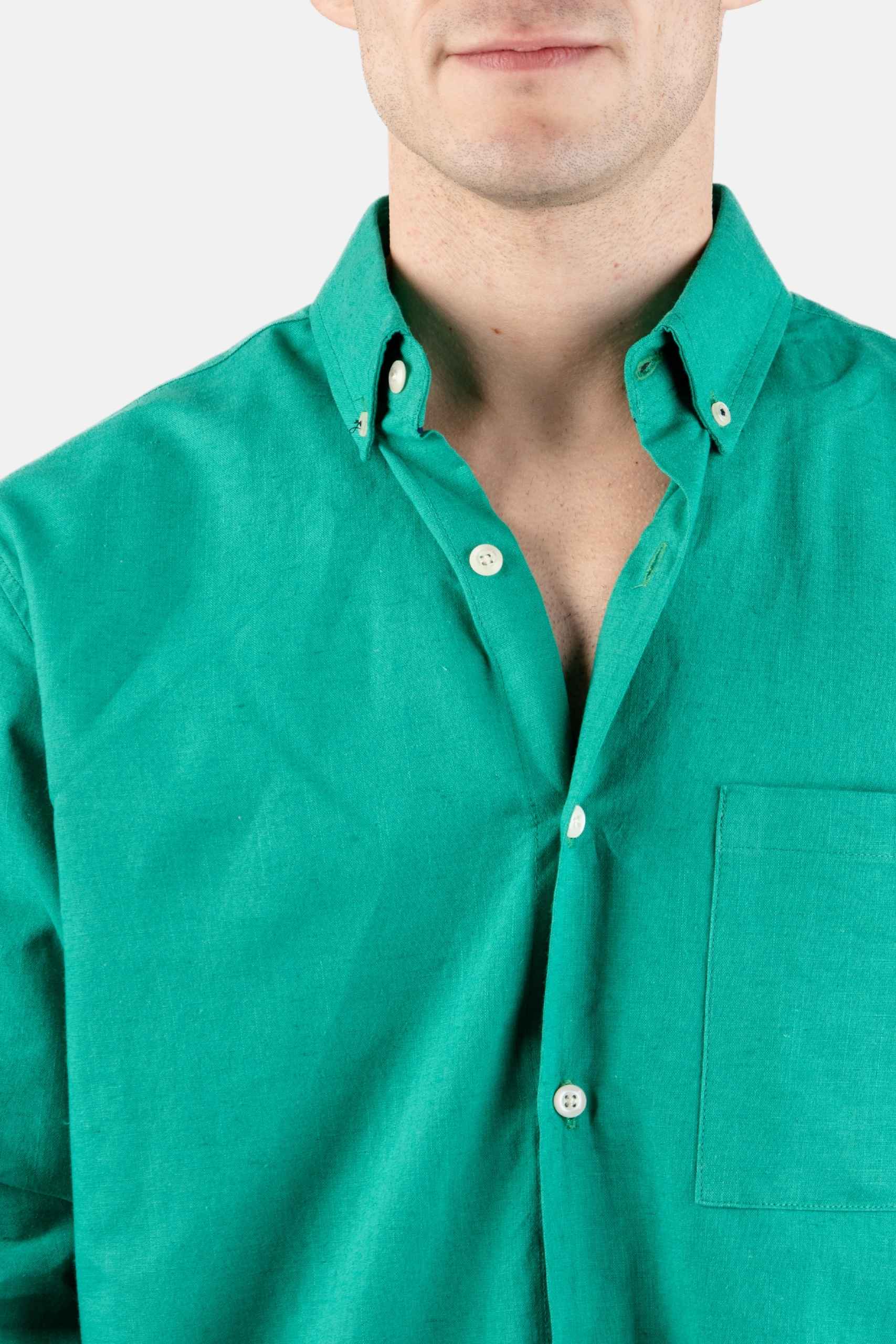 Camisa M. Larga Ropa De Caballero Alberto Olguin AOMC1800 (S - XXL) - Imagen 3